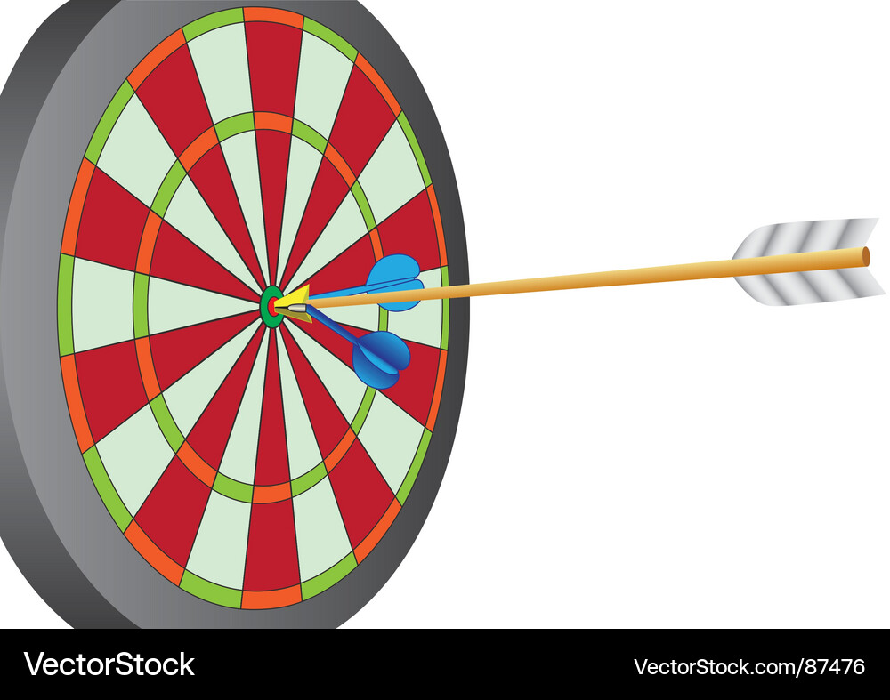 Dart and arrow Vector Image