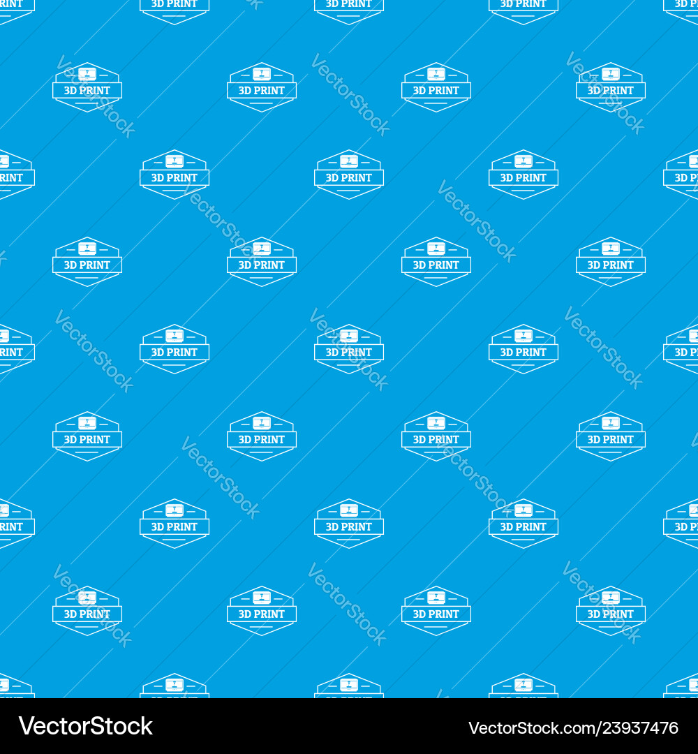 Technology 3d printing pattern seamless Technology 3d printing pattern seamless vector image