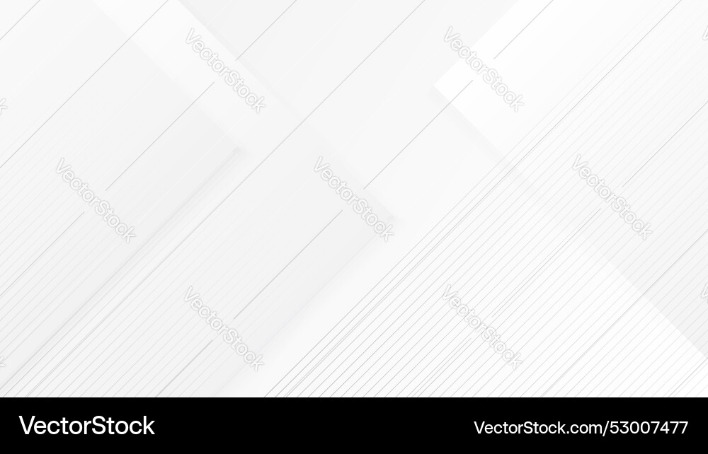 Abstract white square background with 3d design vector image
