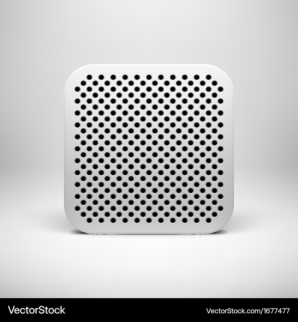 White abstract app icon template Vector Image