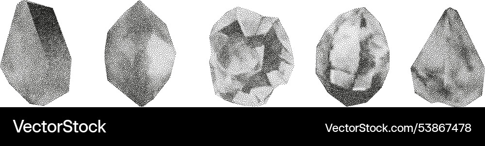 3d gradient geometric shapes with noise 3d gradient geometric shapes with noise Vector Image