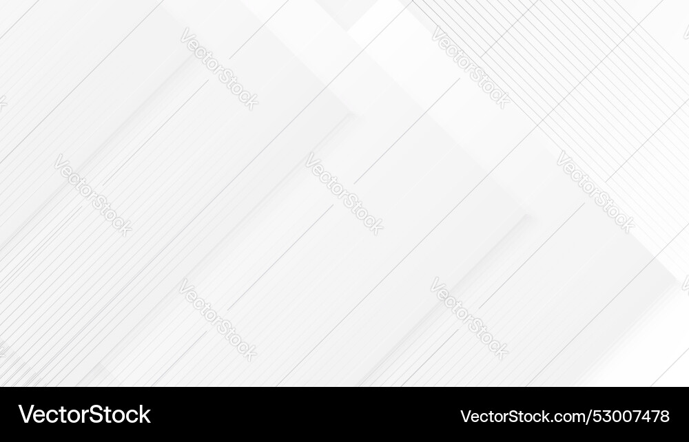 Abstract white square background with 3d design Vector Image