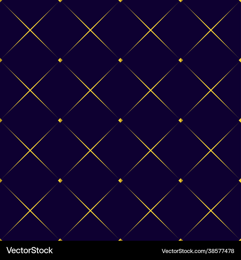 Golden Grid Pattern Vector Image