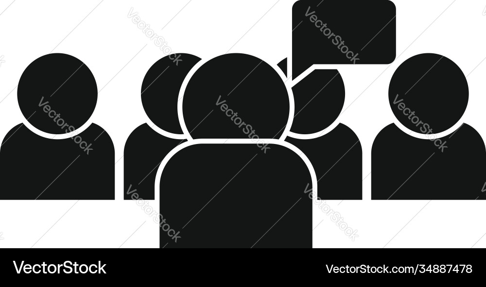Guide tour group icon simple style Vector Image