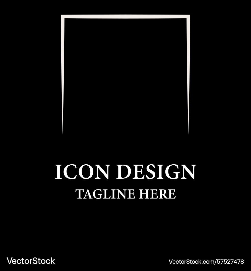 Notebook logo with square style design vector image