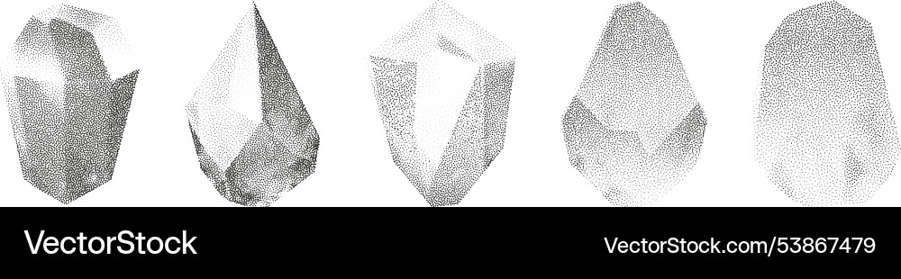 3d gradient geometric shapes with noise 3d gradient geometric shapes with noise vector image