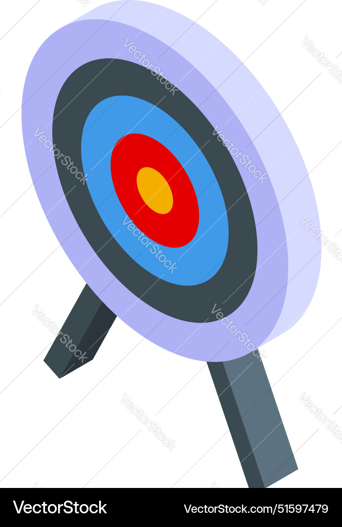 Archery target standing on a tripod Royalty Free Vector