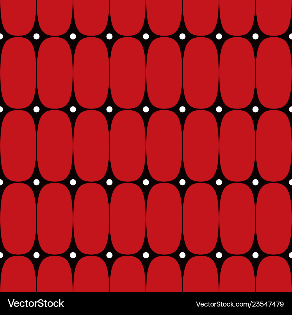 Atomic Retro Circles Pattern vector image