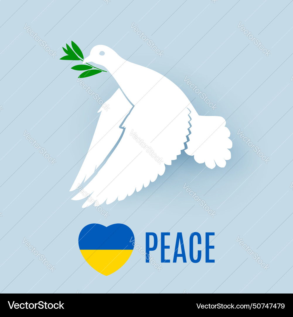 Fly dove Royalty Free Vector Image - VectorStock