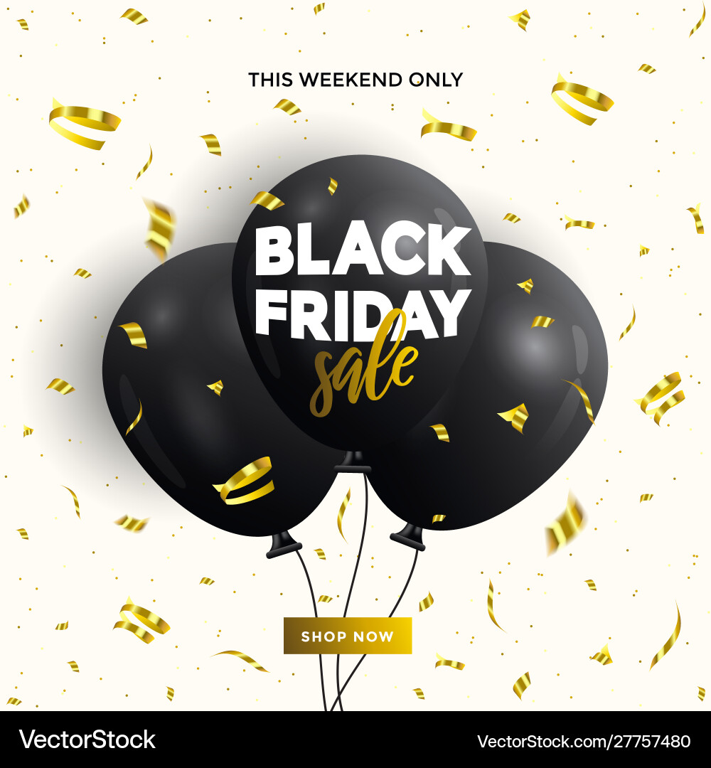 Black friday sale banner 3 Black friday sale banner 3 vector image