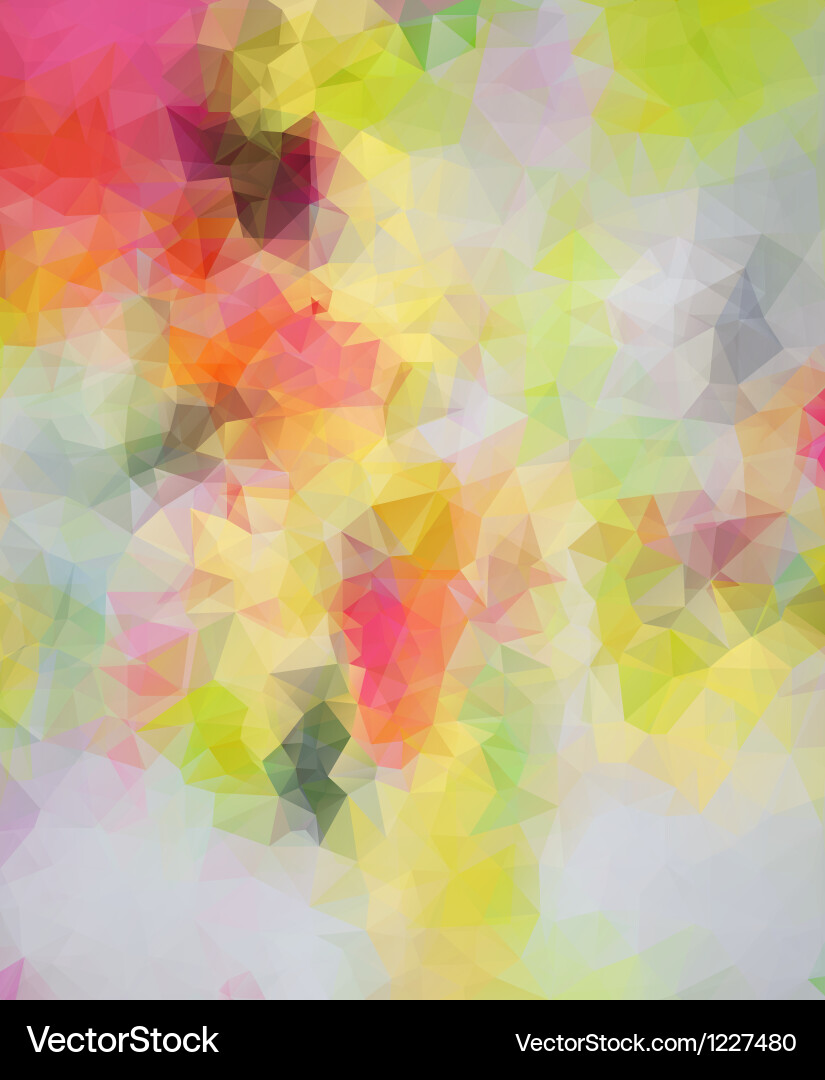 Colorful Triangle Mosaic Background vector image