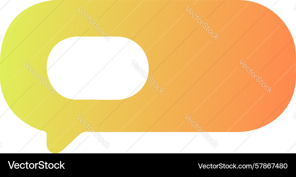 Flat chat bubble icon design generative ai Vector Image