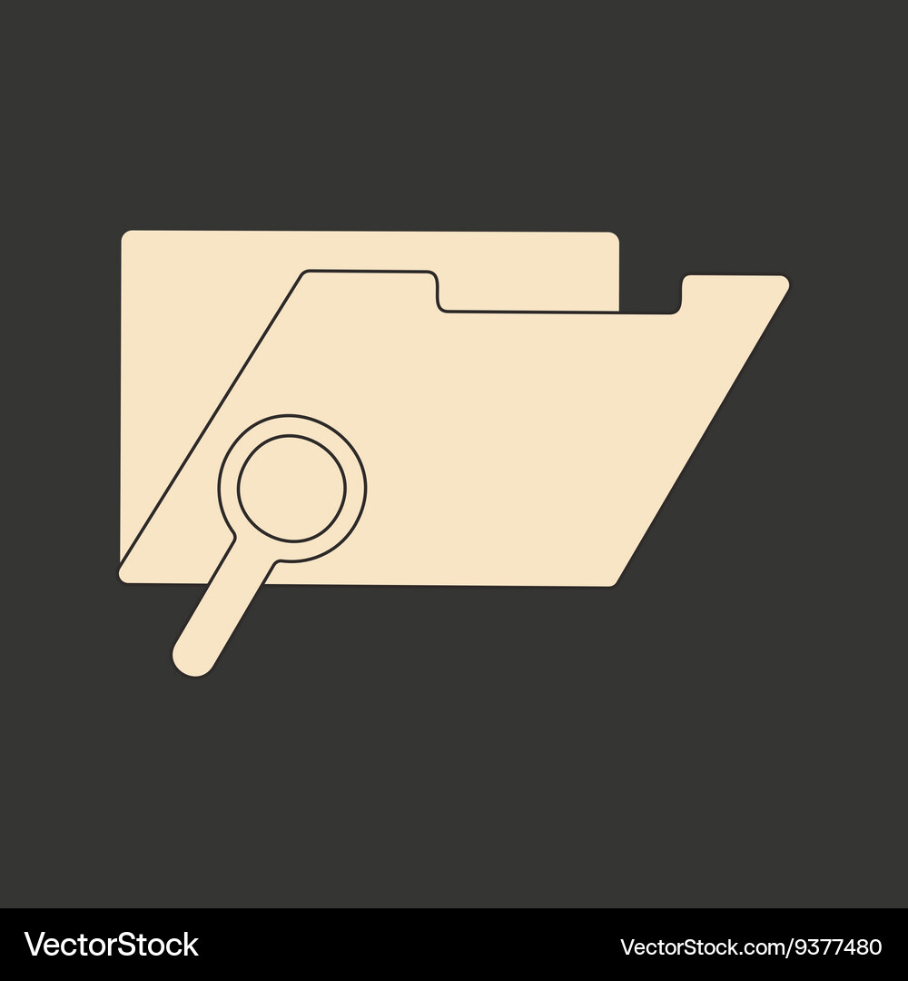 Flat in black and white mobile application folder Vector Image