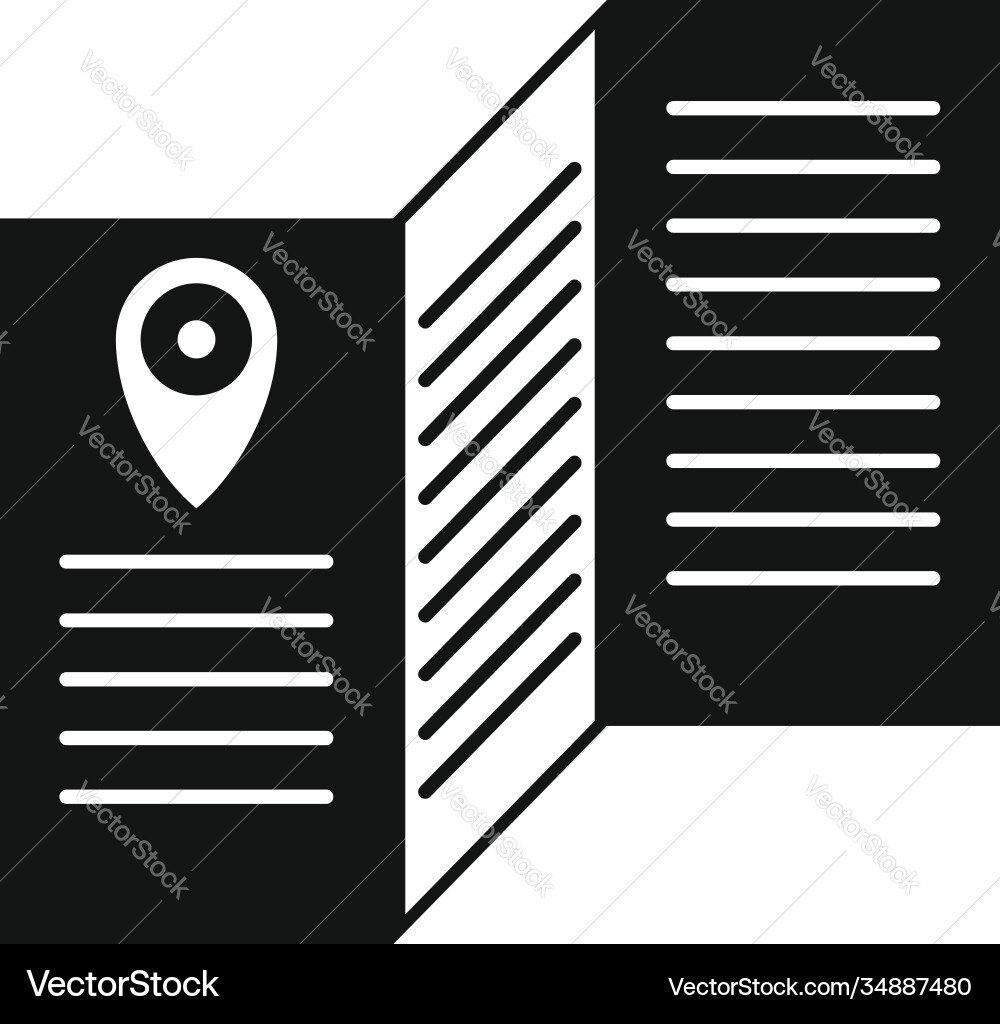Guide brochure icon simple style Guide brochure icon simple style vector image