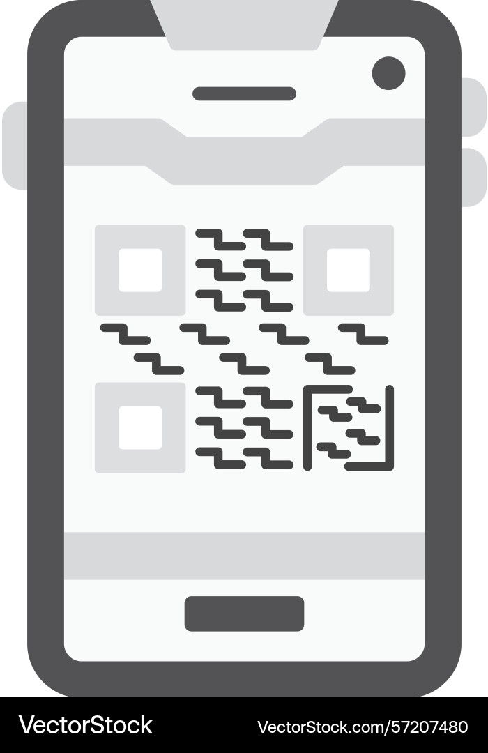 Qr code icon vector image