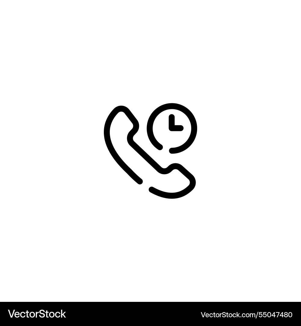 Timer-incomplete-line-art-icon-template Vector Image