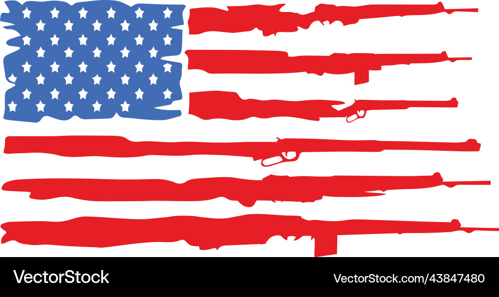 We the people rifle gun usa distressed american We the people rifle gun usa distressed american vector image