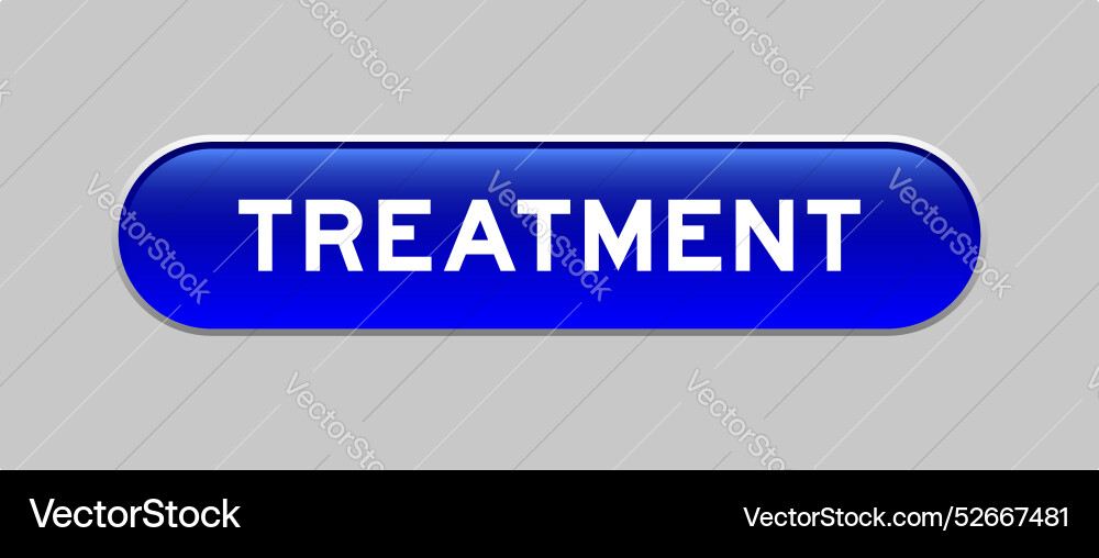 Blue color capsule shape button with word Blue color capsule shape button with word vector image