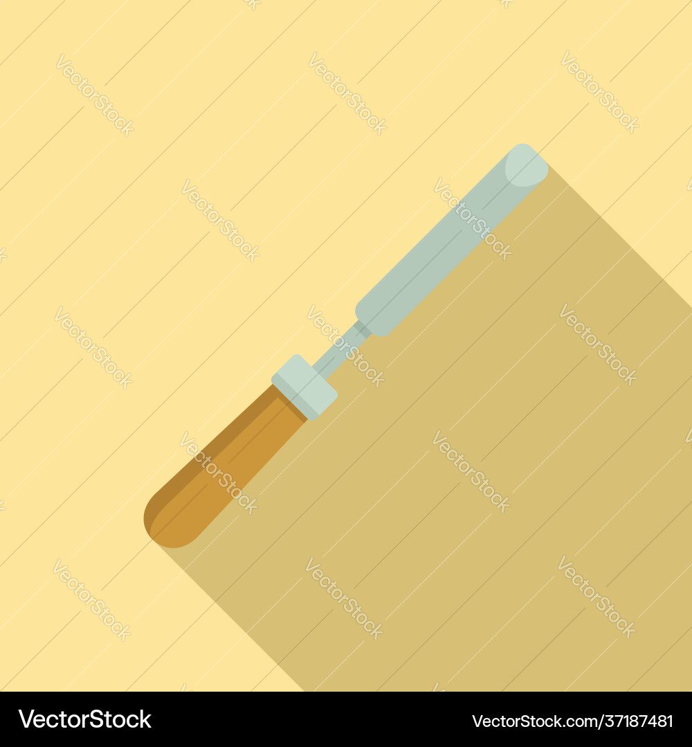 Chisel icon flat style Chisel icon flat style vector image