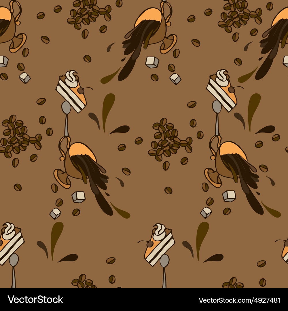Cofe pattern Vector Image