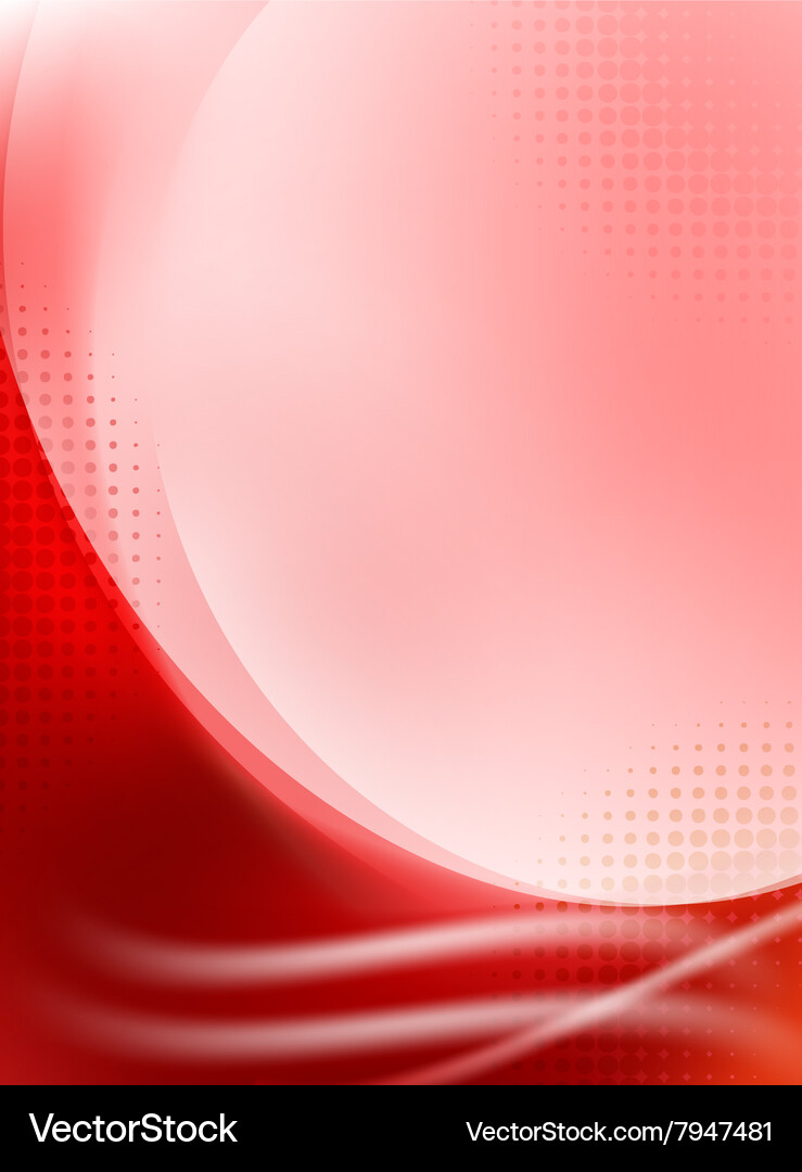 Dynamic Red Flowing Background Vector Image