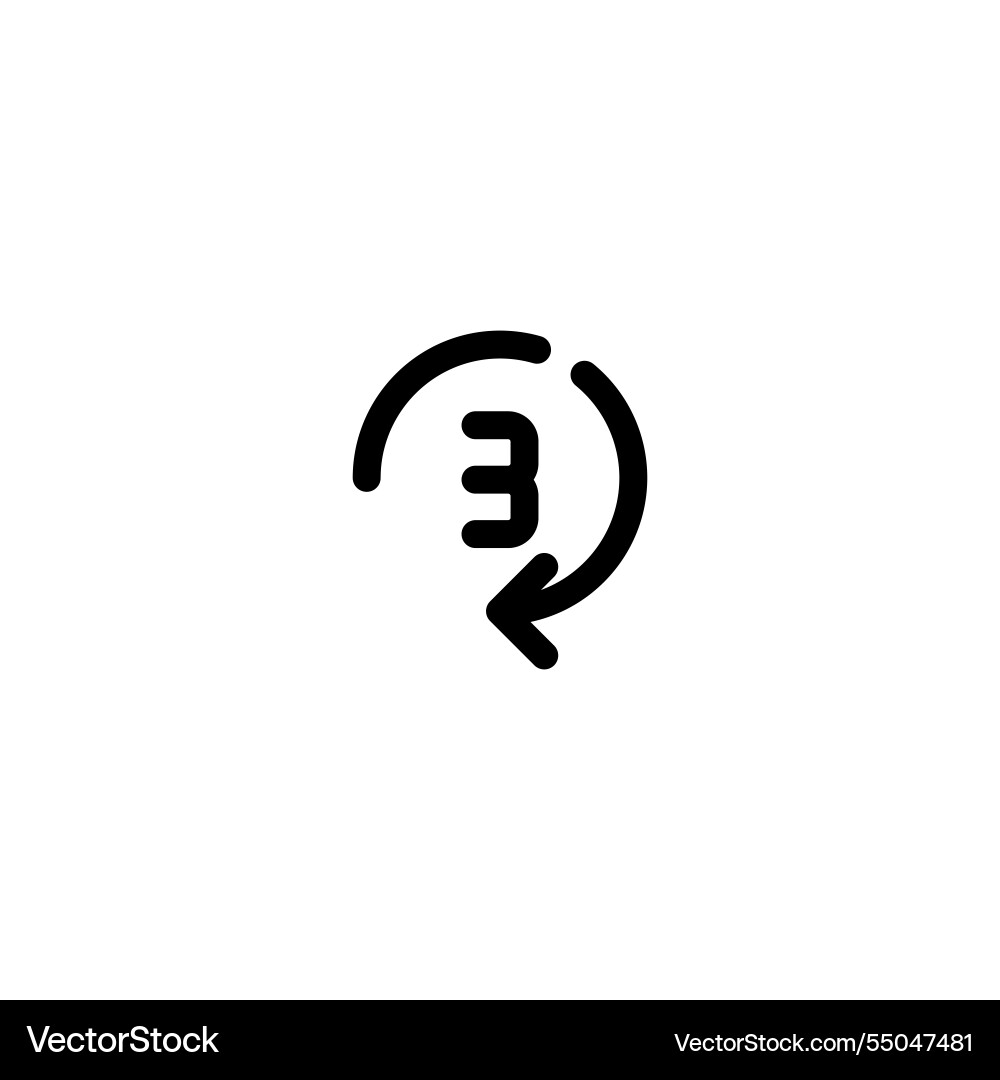 Timers-incomplete-line-art-icon-template Vector Image