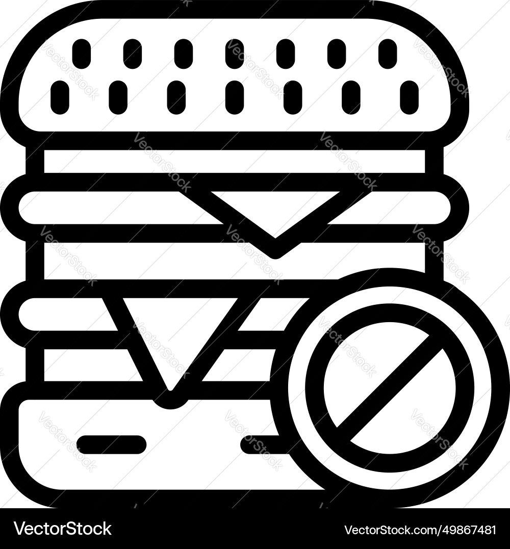 Ungesunde Burger Ikone medizinische Versorgung Ungesunde Burger Ikone medizinische Versorgung vektorbild