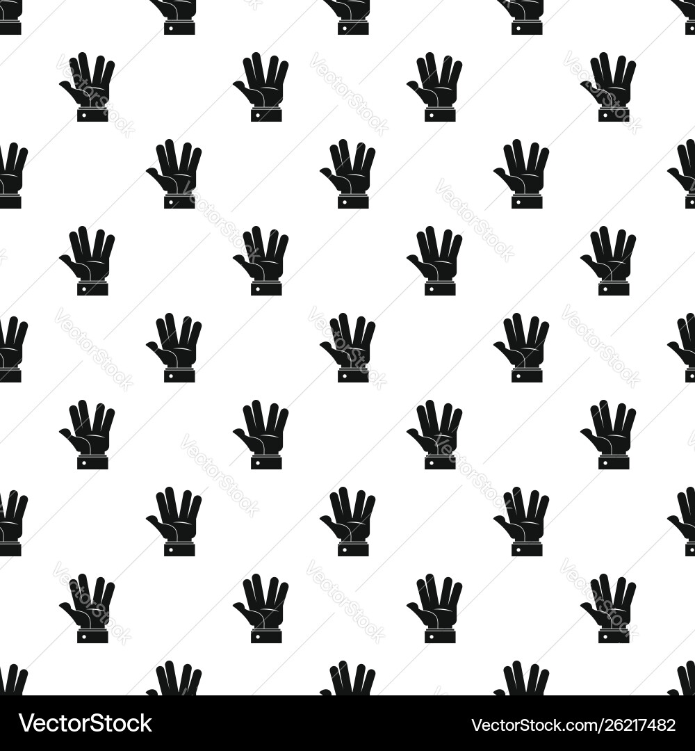 Hand hello pattern seamless Hand hello pattern seamless vector image