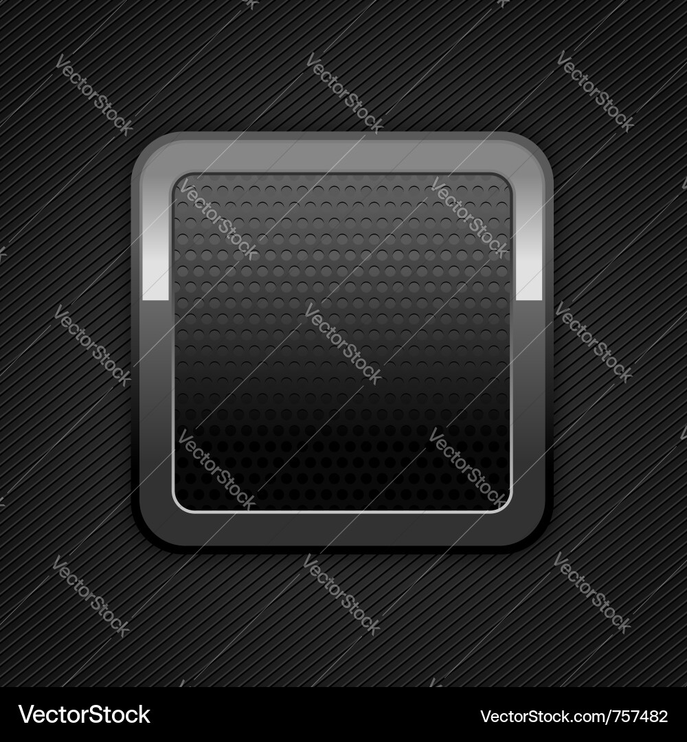 Metal Web Button - Grid Texture vector image