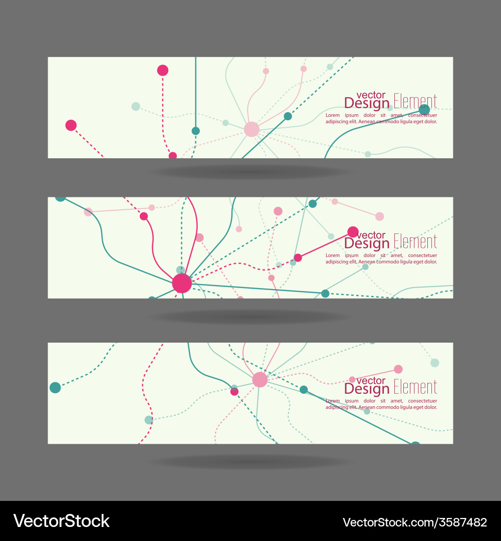 Virtual abstract background with particle vector image