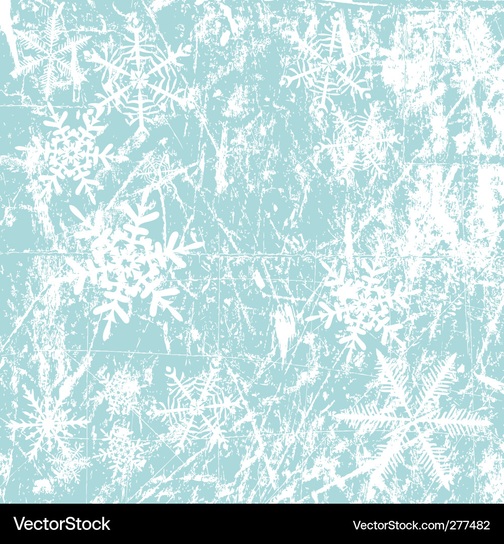 Winter Snowflake Background Vector Image