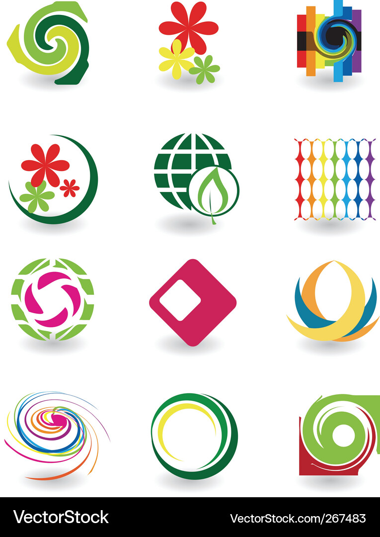 Circular Elements Set Vector Image