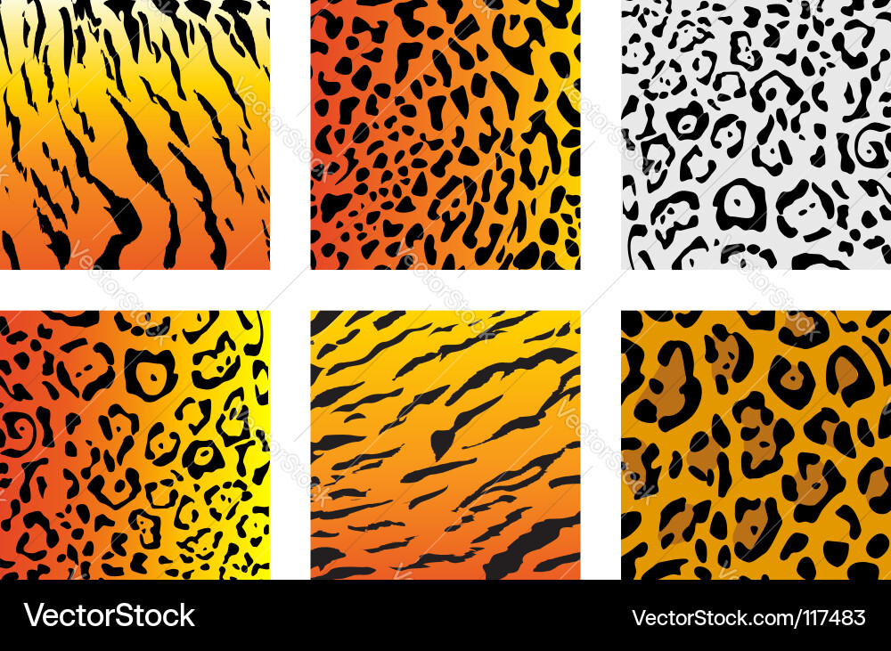 Intricate Wildcat Fur Texture Vector Image
