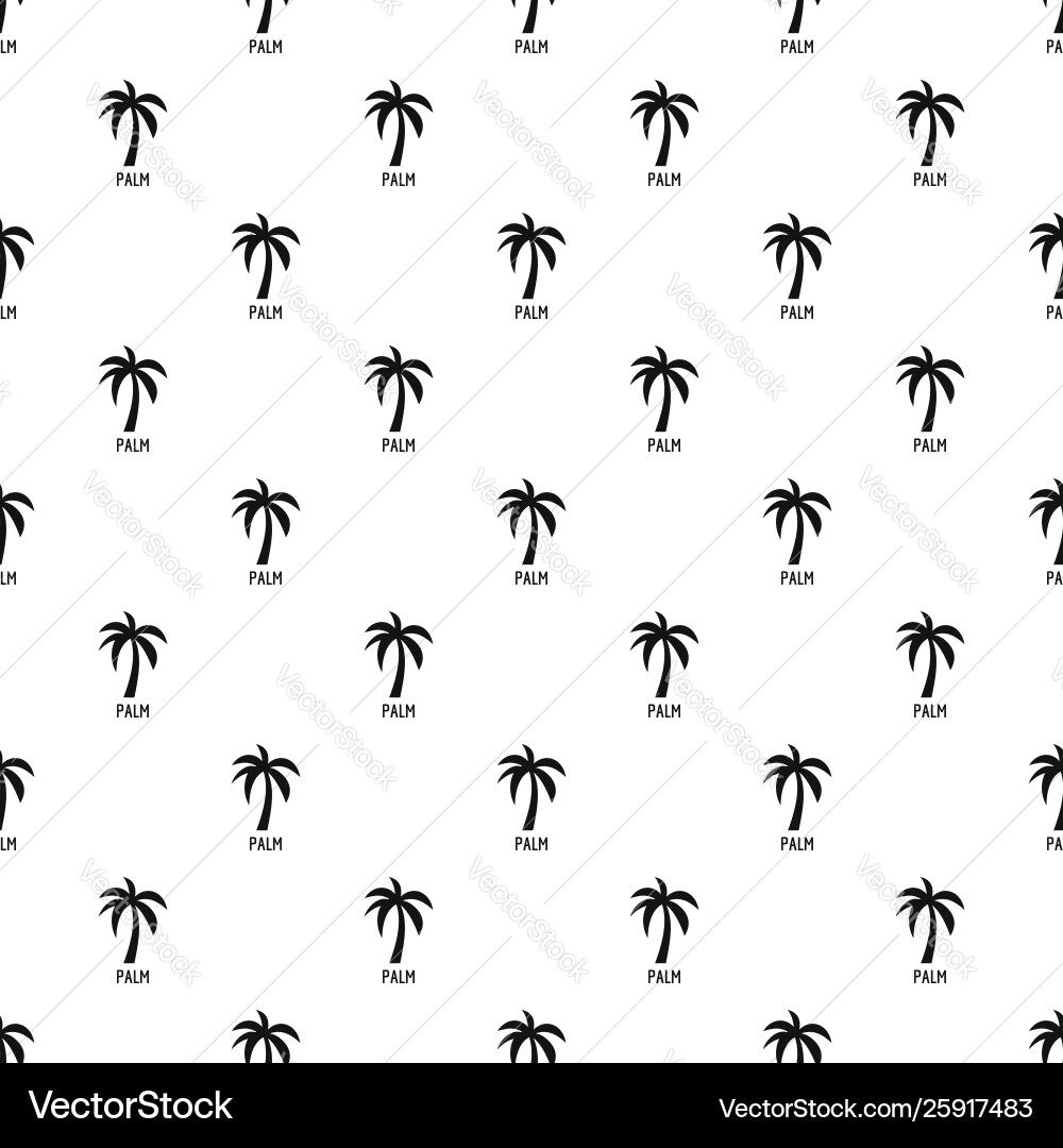 Palm tree pattern seamless Palm tree pattern seamless vector image