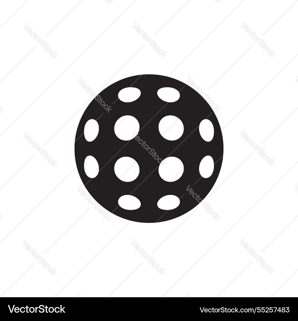 Pickleball ball with holes icon Pickleball ball with holes icon Vector Image