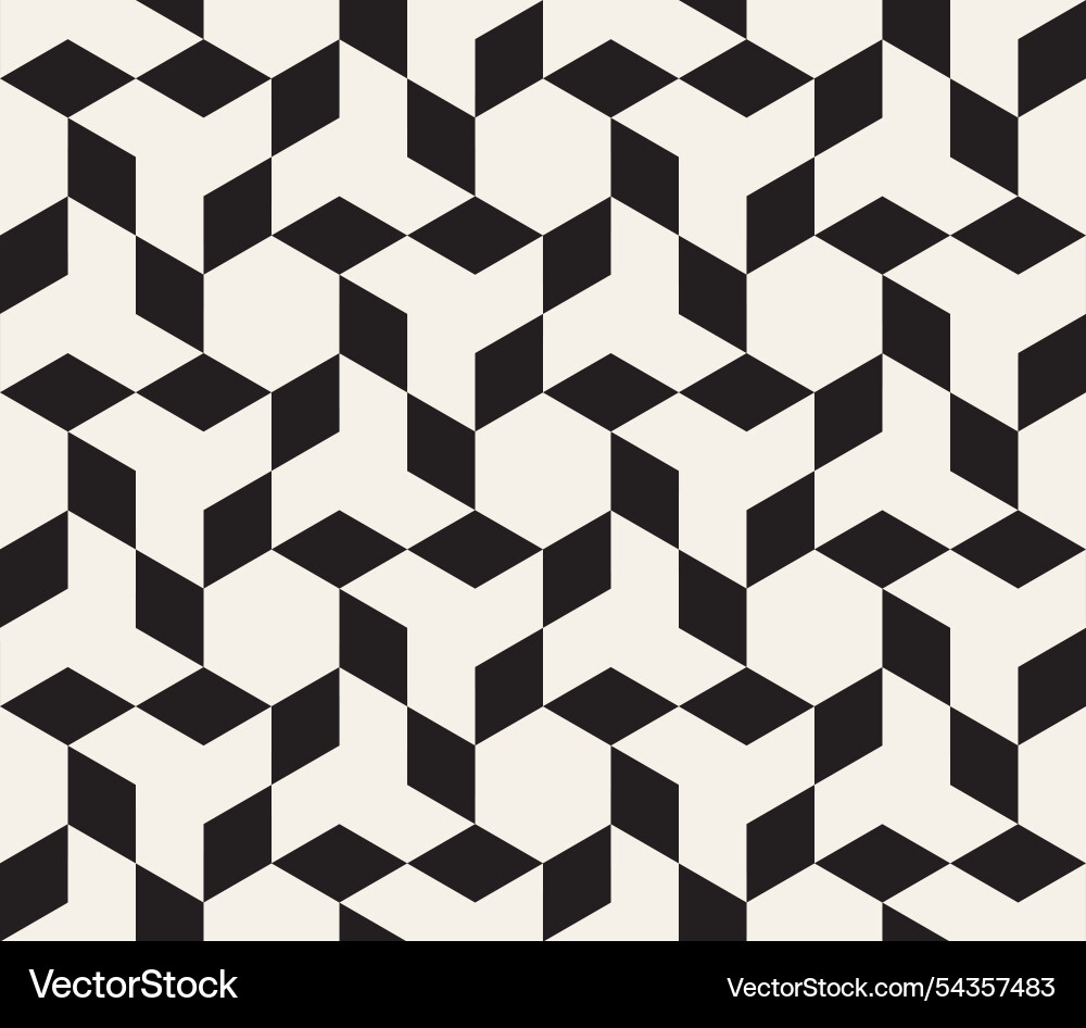 Seamless pattern repeating geometric elements vector image