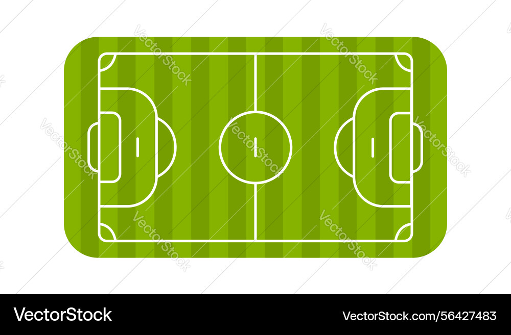 Soccer field scheme representing a playground Soccer field scheme representing a playground vector image
