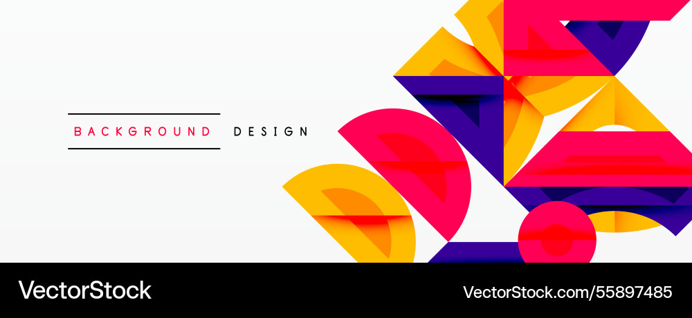 Abstract geometric background shapes forming a Vector Image