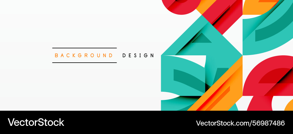 Abstract geometric shapes overlap creating Abstract geometric shapes overlap creating Vector Image