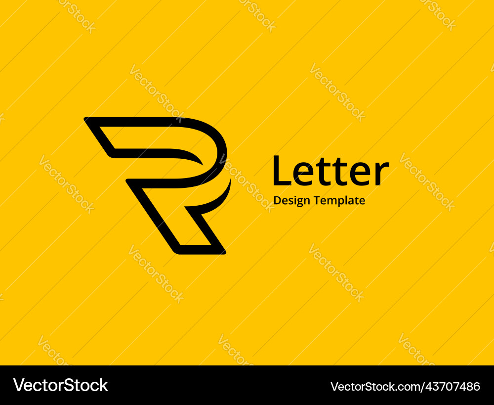 Buchstaben r Logo Symbole Design Template-Elemente Buchstaben r Logo Symbole Design Template-Elemente vektorbild