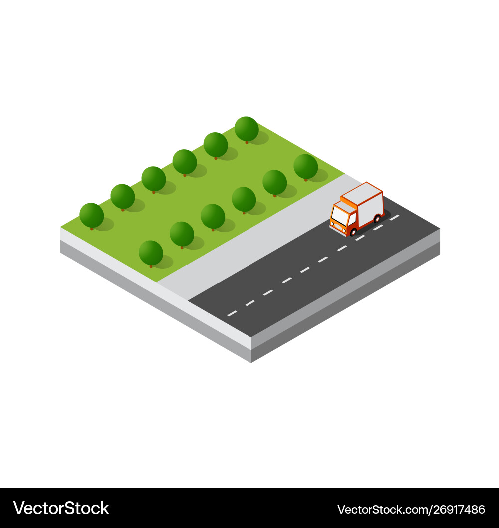 Isometric 3d module block Isometric 3d module block vector image