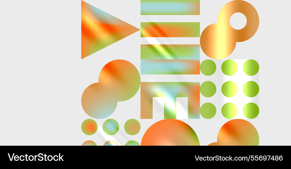 Triangles circles squares rectangles design Vector Image