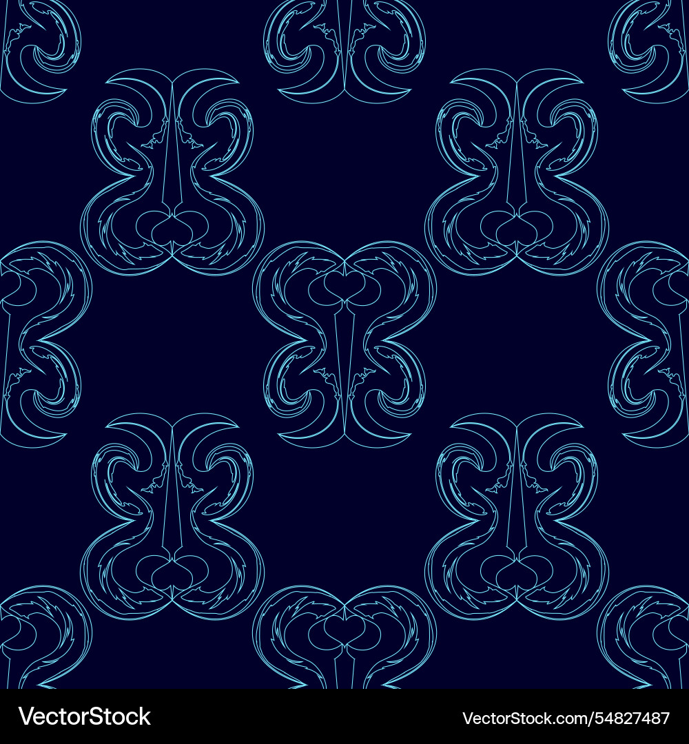 Seamless abstract ornaments background pattern vector image