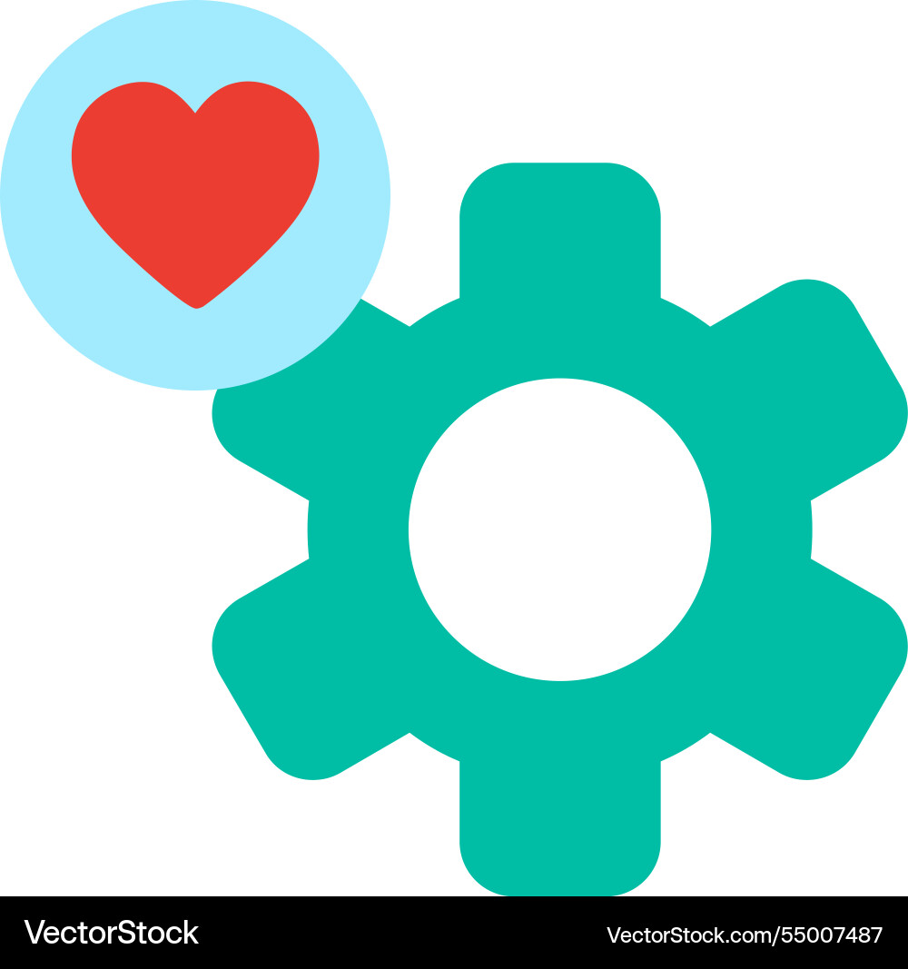 Setting flat icon design Vector Image