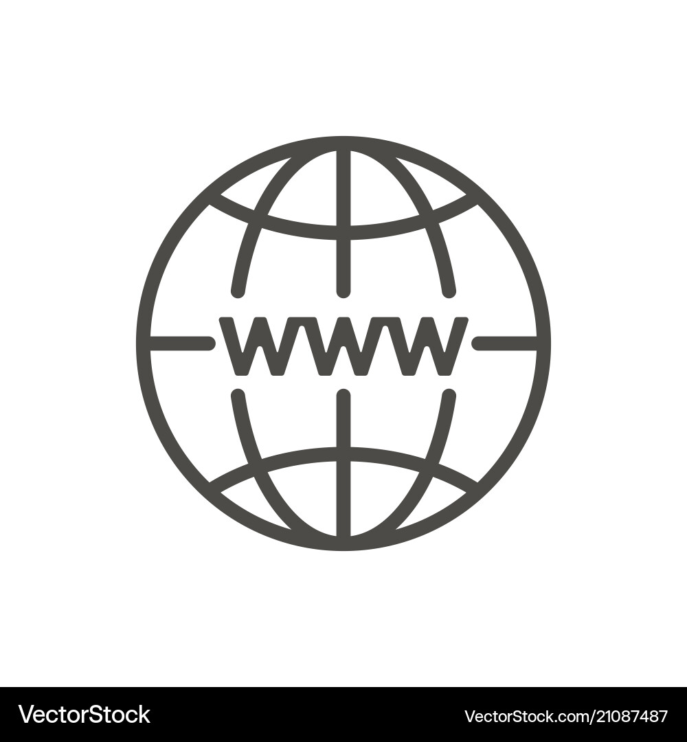Website Connection Icon - HTTP vector image