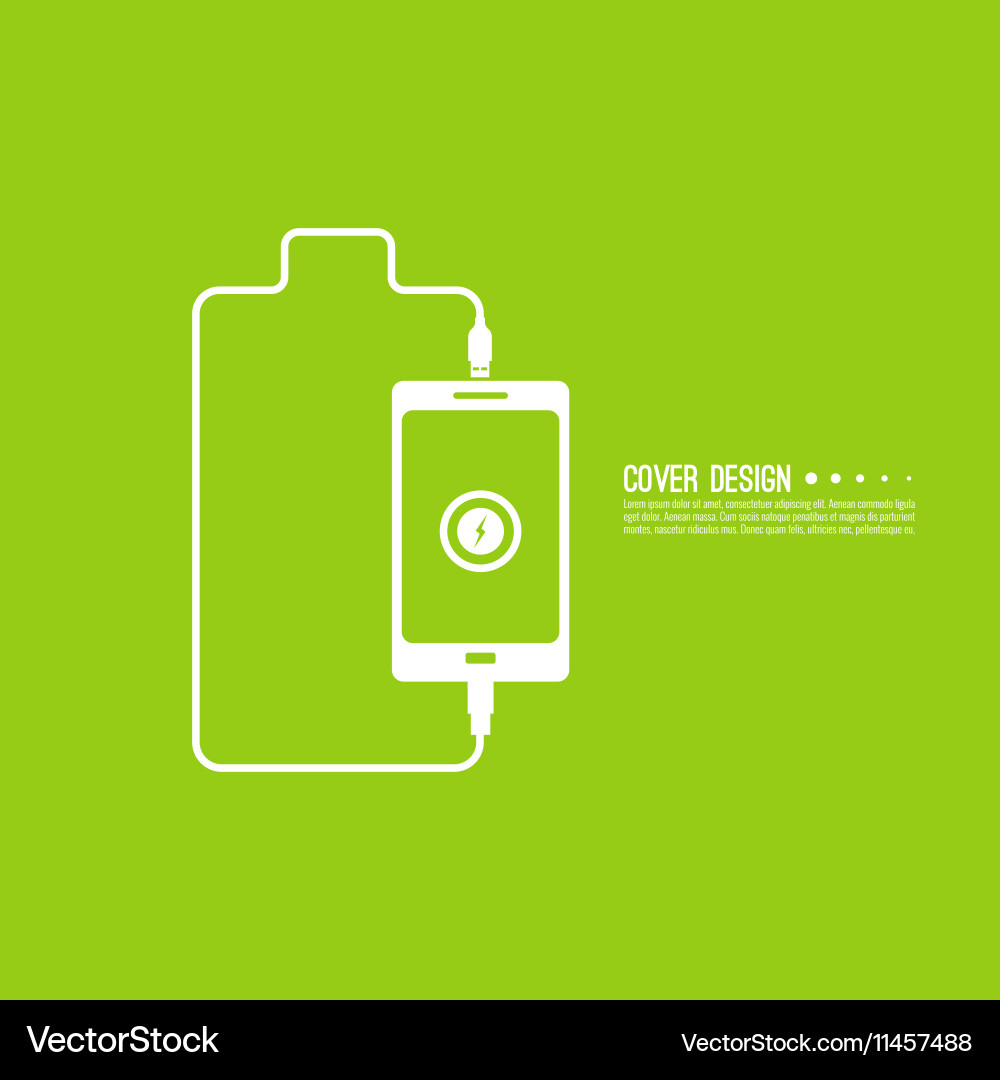 Abstract background with charge vector image