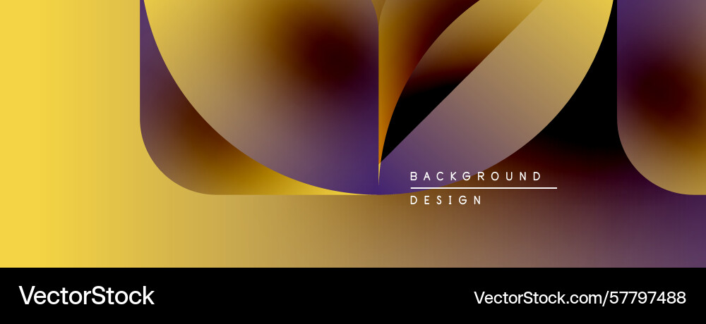 Abstract design features vibrant gradients Vector Image