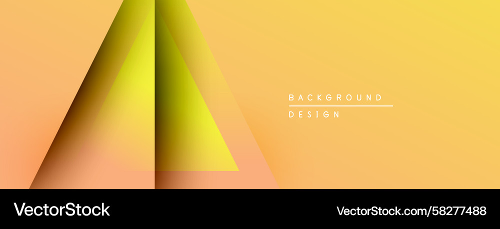Abstract geometric design gradient triangles Vector Image
