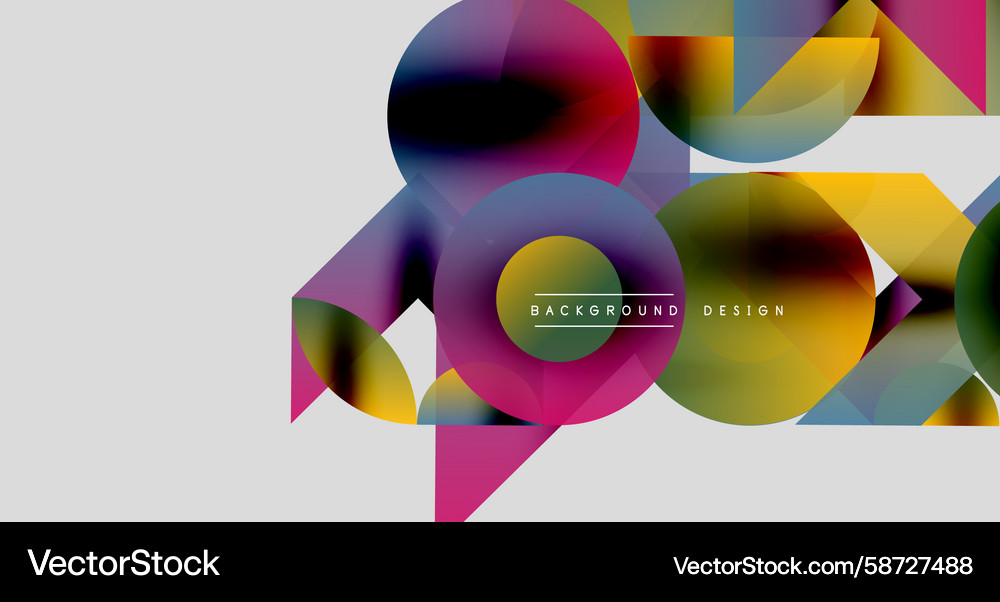 Abstract geometric shapes overlap creating Abstract geometric shapes overlap creating Vector Image