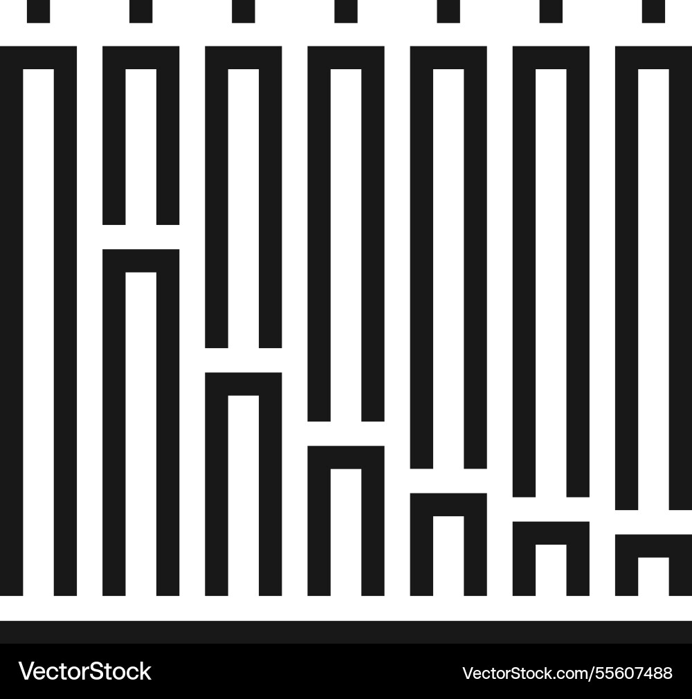 Chart flat line web icon concept Chart flat line web icon concept Vector Image